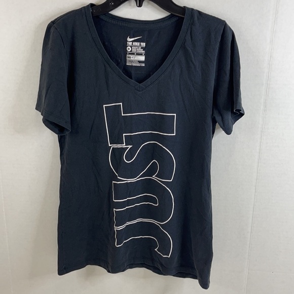 NIKE DRI-FIT WOMENS V-NECK SHORT SLEEVE - Picture 4 of 5